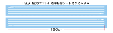 ピンストライプ デコライン 紊品形状